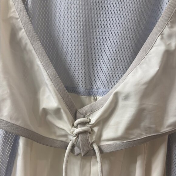 Prada White and Light Blue Mesh Racerback Sport Dress Size 42 - Picture 6 of 11